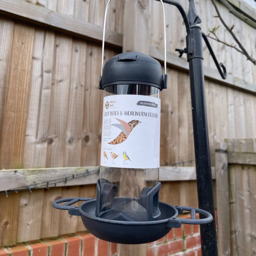 Henry Bell Essential Suet Pellets & Mealworms Feeder